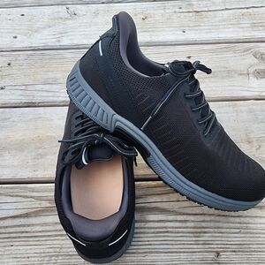Orthofeet Yari Men's Size 10.5 D Black Comfort Shoes Sneakers Casual 20011 GC